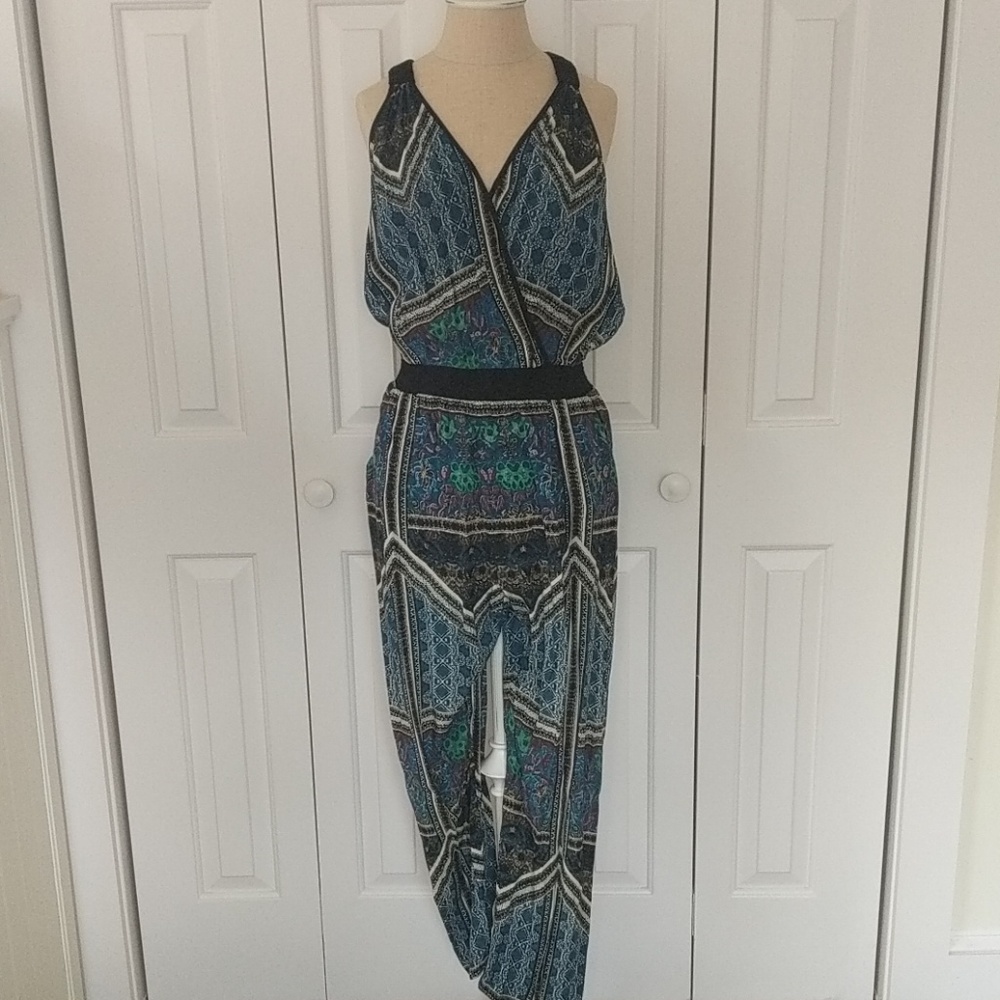 Patterned Anthropologie Jumpsuit Medium
